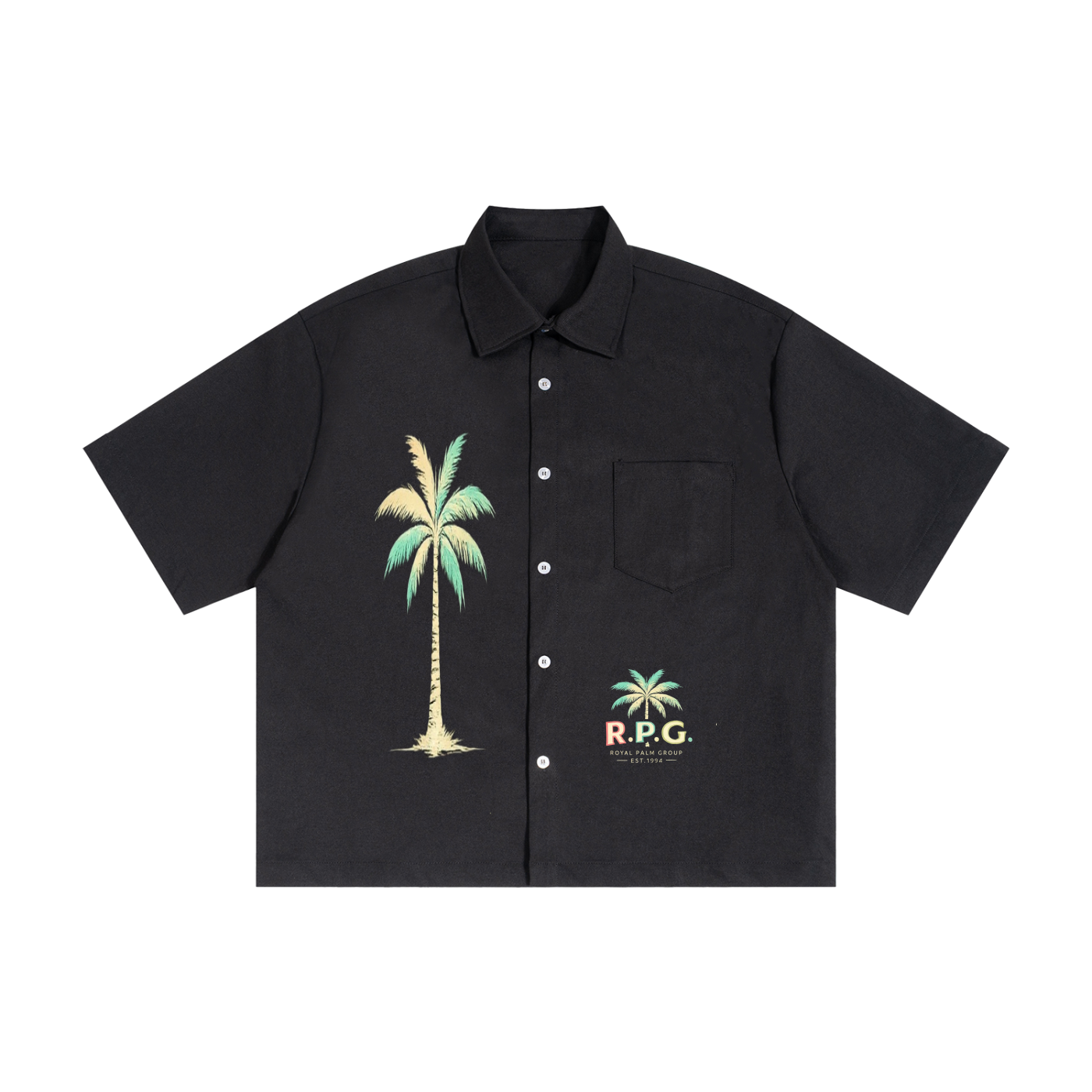 DRIP boxy shirt — heavyweight short sleeve