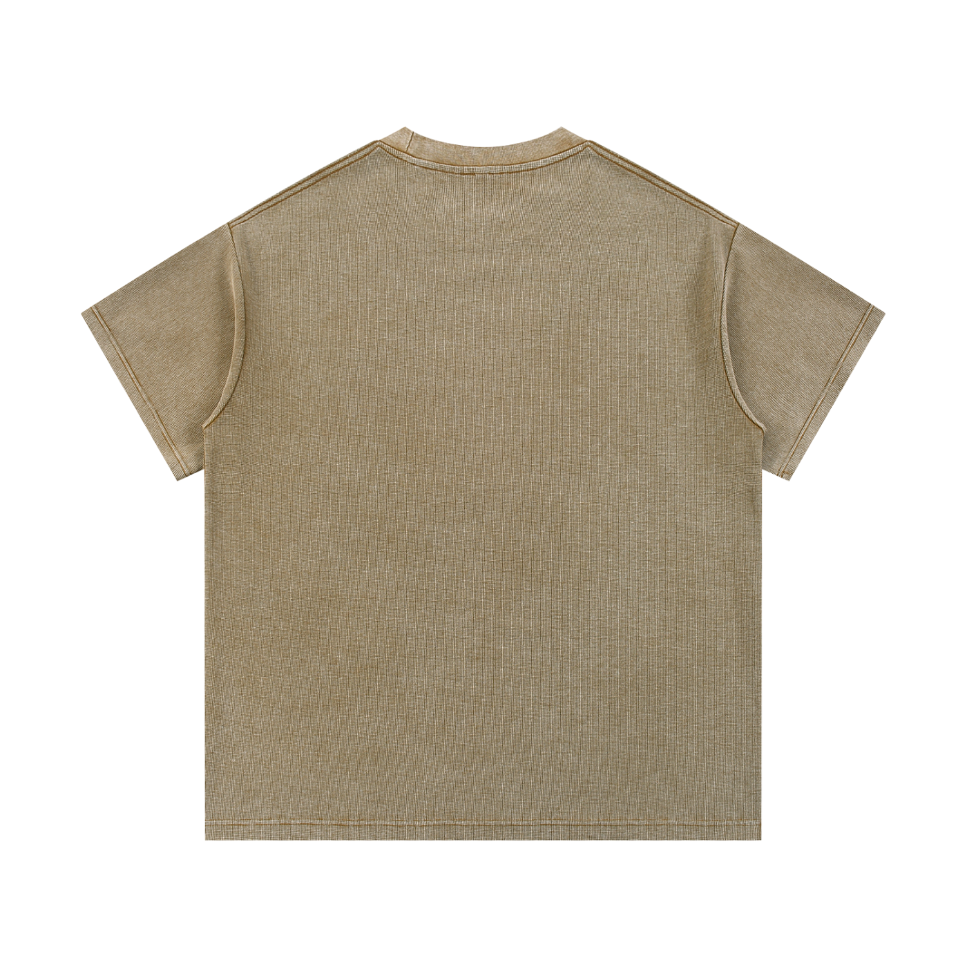 DRIP waffle knit tee — mineral wash
