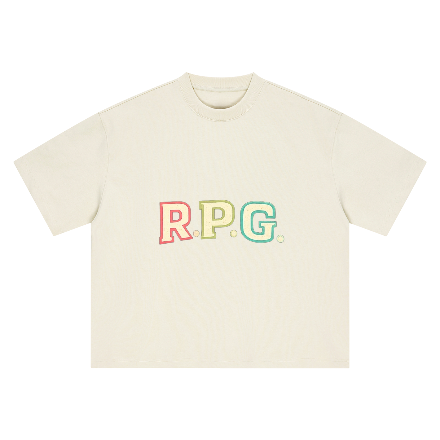 DRIP oversized tee — boxy heavyweight