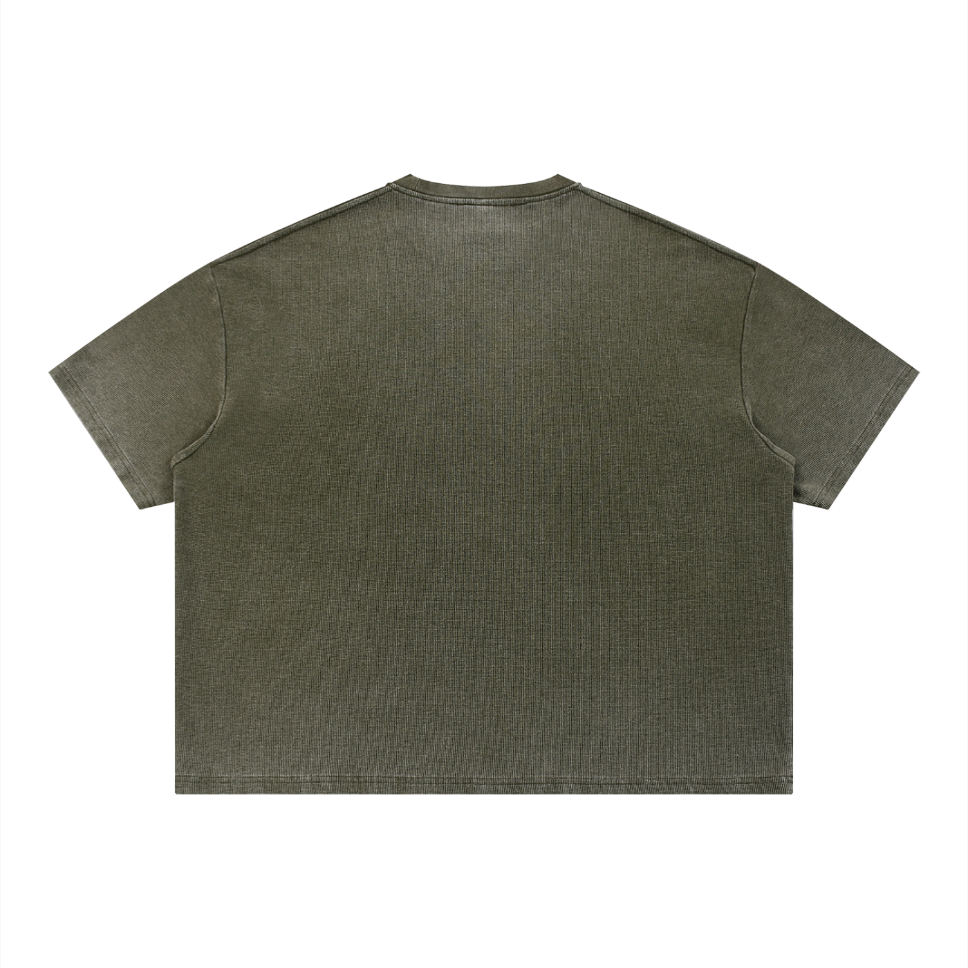 DRIP vintage wash tee — boxy waffle II