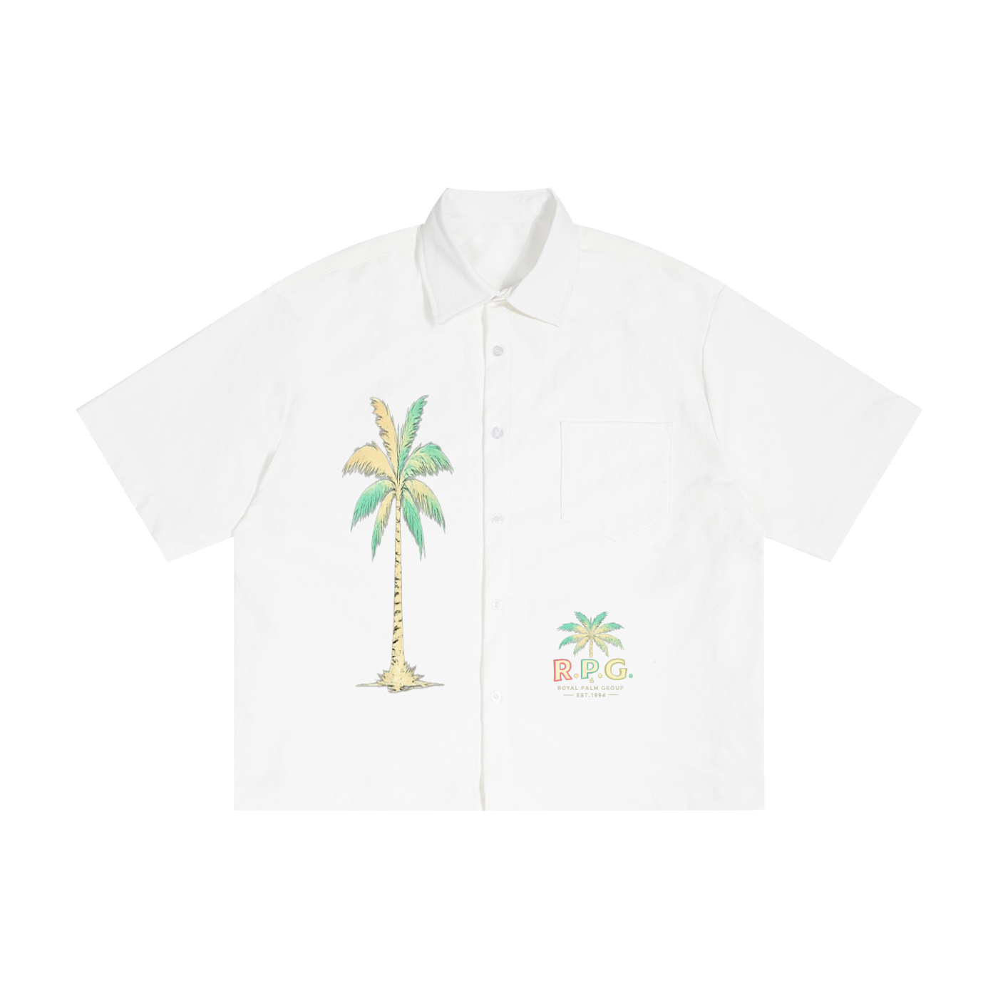 DRIP boxy shirt — heavyweight short sleeve
