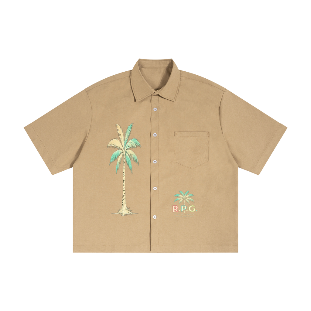 DRIP boxy shirt — heavyweight short sleeve